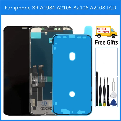 LCD Display Touch Screen Digitizer For iphone XR A1984 A2105 A2106 A2108 Black