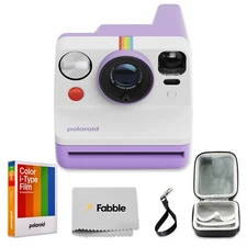 Polaroid Now Generation 3 I-Type Instant Camera (Purple) Bundle