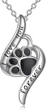 Cremation Jewelry for Pet Ashes Sterling Silver Urn Necklace for Pet Ashes