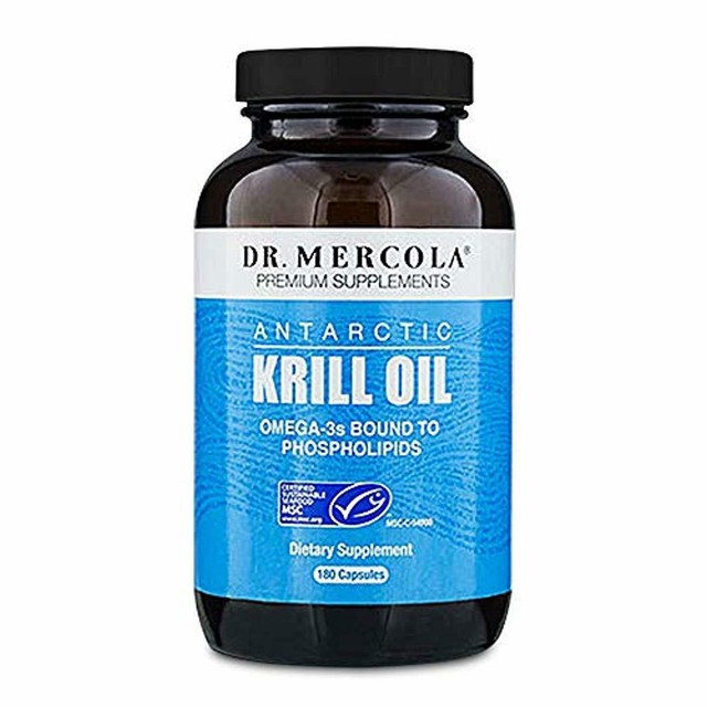 Dr. Mercola Antarctic Krill Oil 180 Capsules 1000MG Omega 3