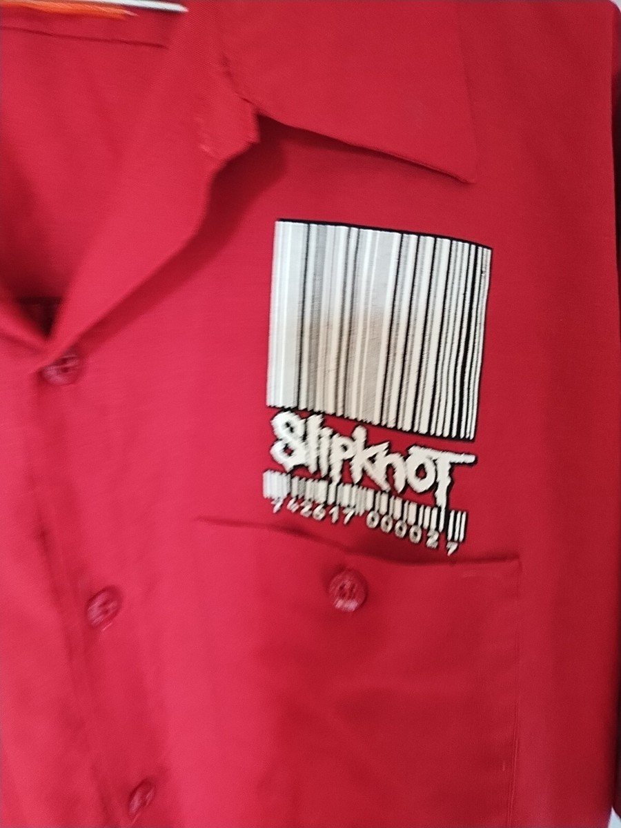 Red Kap Touchiex Slipknot Maggot Barcode Shirt, Slip Knot | eBay