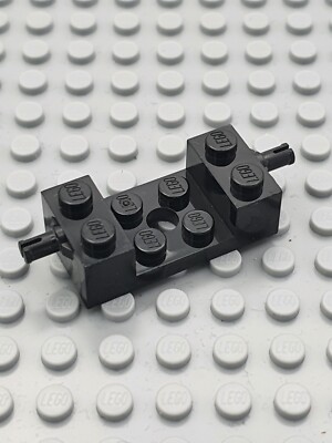 LEGO   4x Achse Platte Pin Small 2x4 Brick - 18892 - Schwarz Black