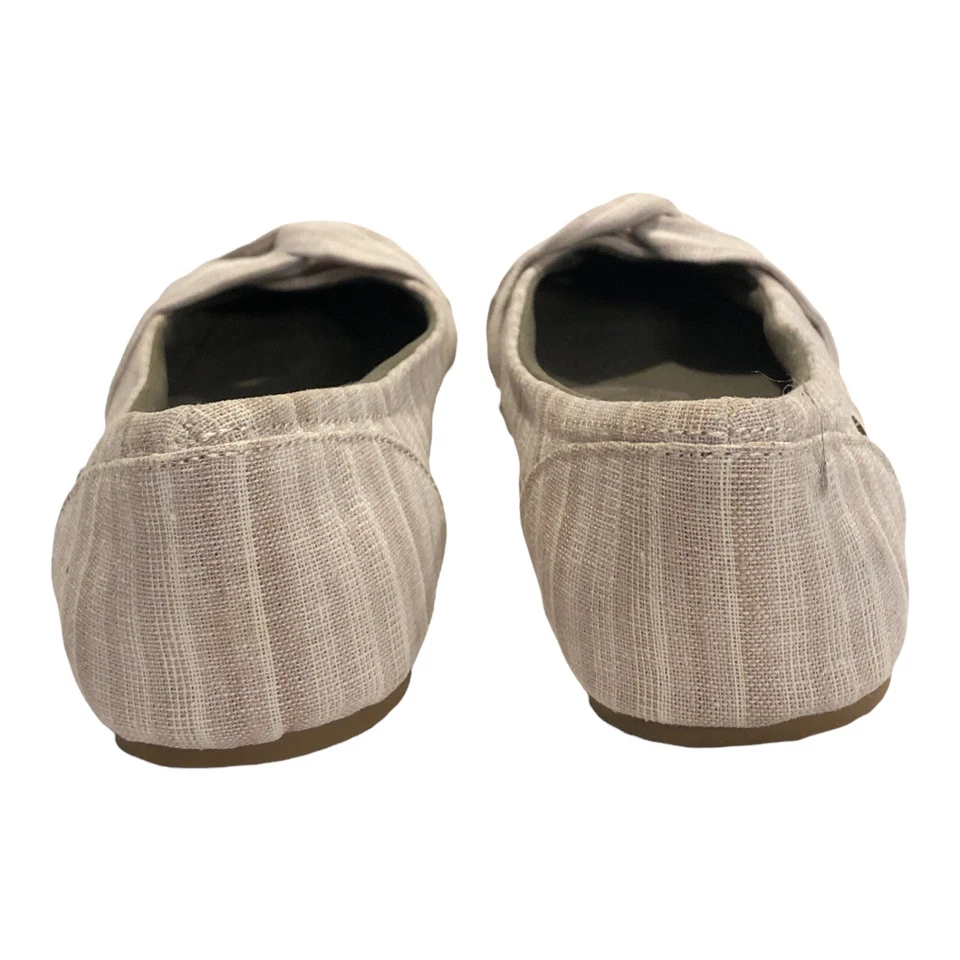 Zapatos planos de ballet Roxy para mujer talla 7,5 de tela a rayas usados en excelente estado Foto 4 de 4