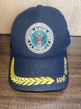 United States Army Retired Baseball Hat Cap Black Preowned Adjustable Back