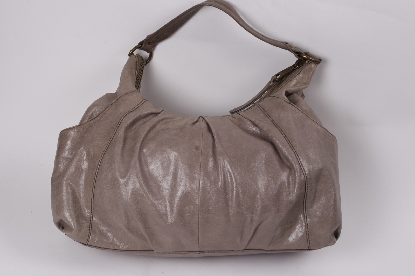 Hobo International Shoulder Bag Taupe Leather Cha… - image 5