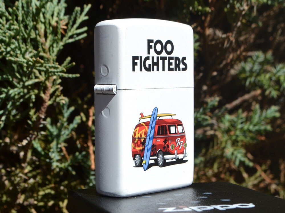 Foo Fighters Camper Van Zippo Lighter - VW Kombi Bus - Nirvana