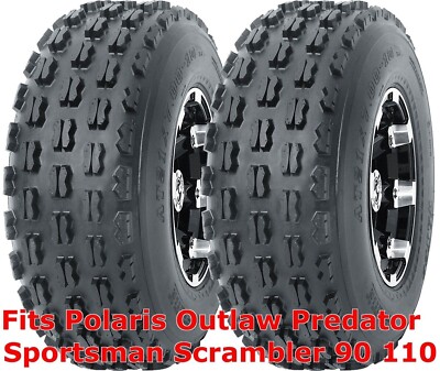 2 ATV tires 19x7-8 Polaris Outlaw Predator Sportsman Scrambler 90 110 front P327