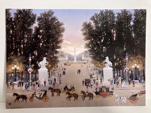 MICHEL DELACROIX Concours d'Attelage aux Champs-Elysees PARIS FRANCE POST CARD - Picture 3 of 4