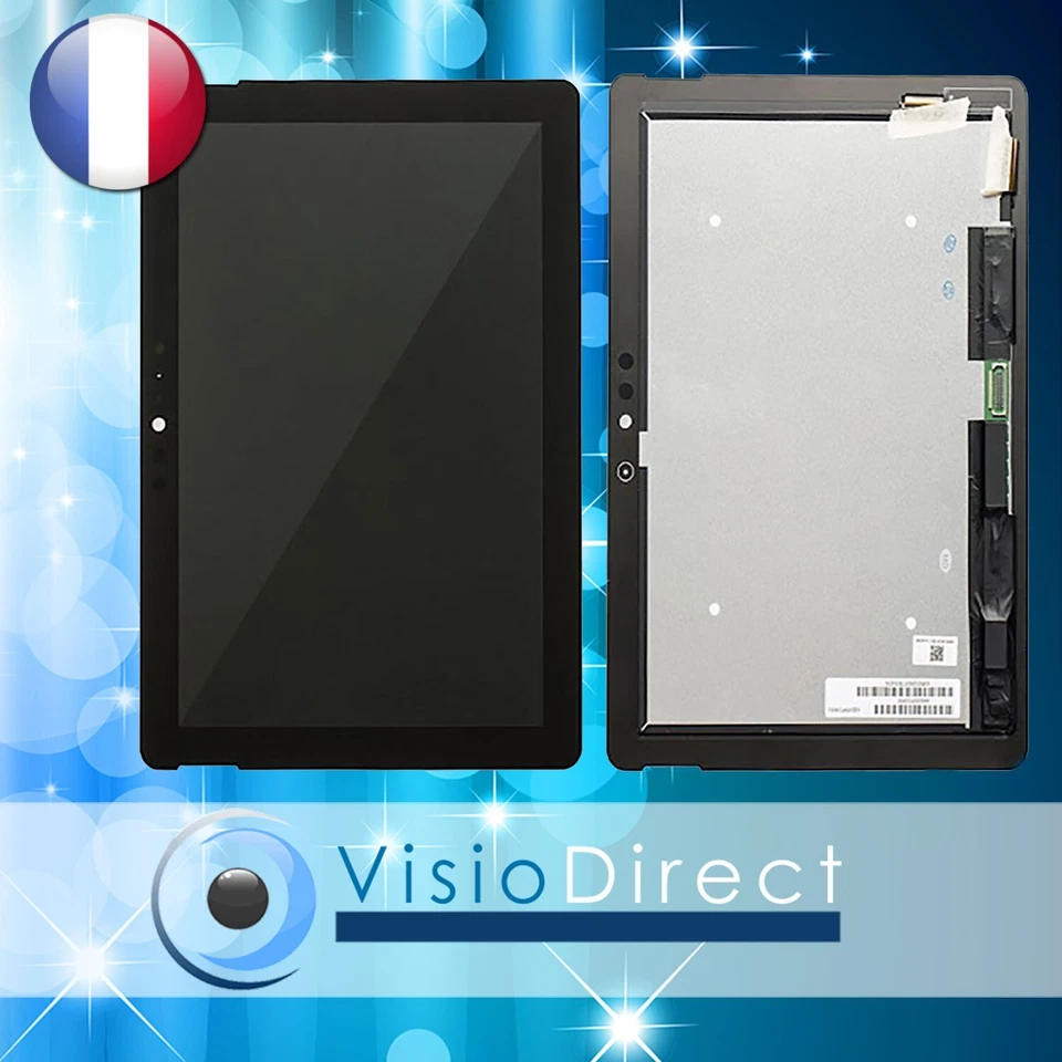 VISIODIRECT Vitre Tactile + Ecran LCD pour Microsoft Surface GO 2 1901 1906 1926 1927 NOIR