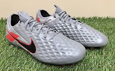 Nike Tiempo Legend 8 Elite FG ACC Soccer Cleats Grey/Red CW0518-906 Men’s  Size 7 | eBay