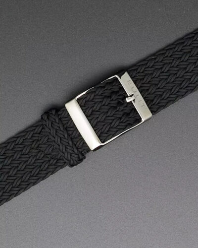Uhrenarmband zweiteiliges Perlon Nylon Grau von Eulit - 18, 20, 22 mm - Bild 2 von 3