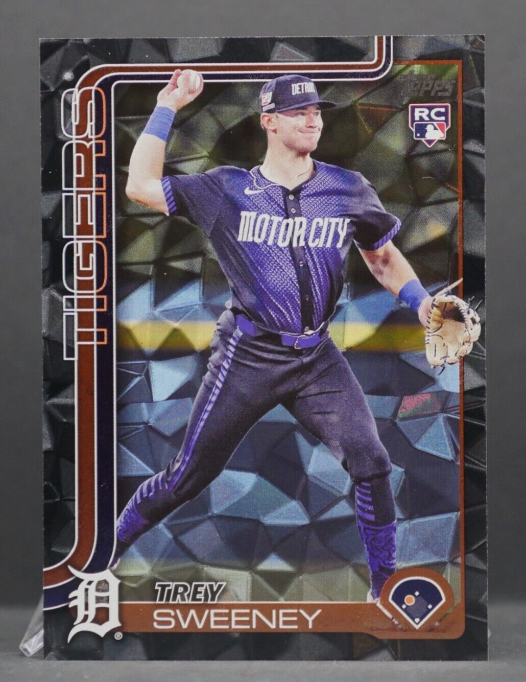 2025 Topps Series 1 MLB TREY SWEENEY RC Black DIamante 7/10 🔥#67 Detroit Tigers