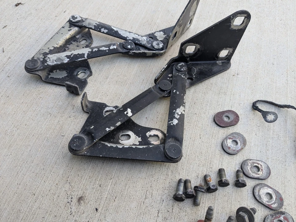 Juego de 2 bisagras de capó izquierdo derecho Jaguar Xk8 Xkr 1997-2006 Foto 4 de 4