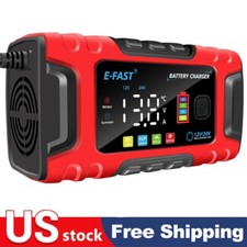 12v24v Smart Car Battery Charger10a Trickle Charger For Boat Truck Batteries