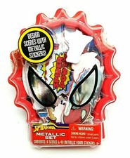 Marvel Spider-Man Sticker Set 6 Scenes 40 Metallic Foam Stickers Creative Fun