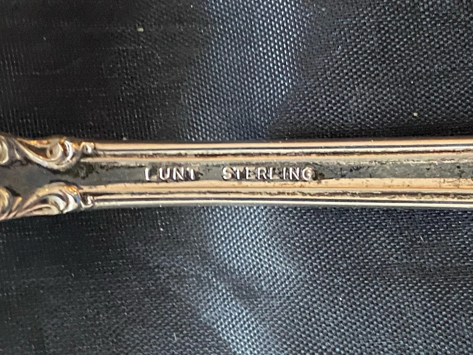 СТОЛОВЫЕ ПРИБОРЫ LUNT AMERICAN VICTORIAN ИЗ ЧИСТОГО СЕРЕБРА 5 ШТУК ЗА 1 СТАВКУ - Изображение 2 из 2