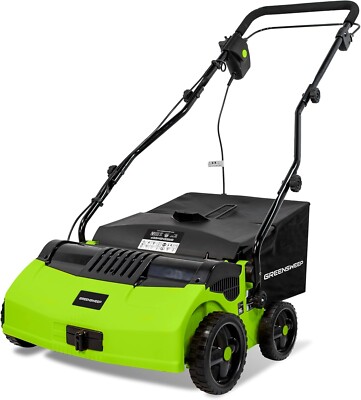 GreenSweep V2 - Artificial Grass Electric Sweeper Rake Vacuum 45L Collection Bag