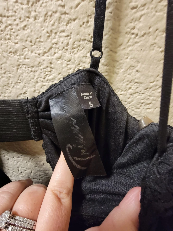 Trixxi Dress Womens Small A-Line Maxi Lined Straps Geometric Multicolor - Image 2 of 4