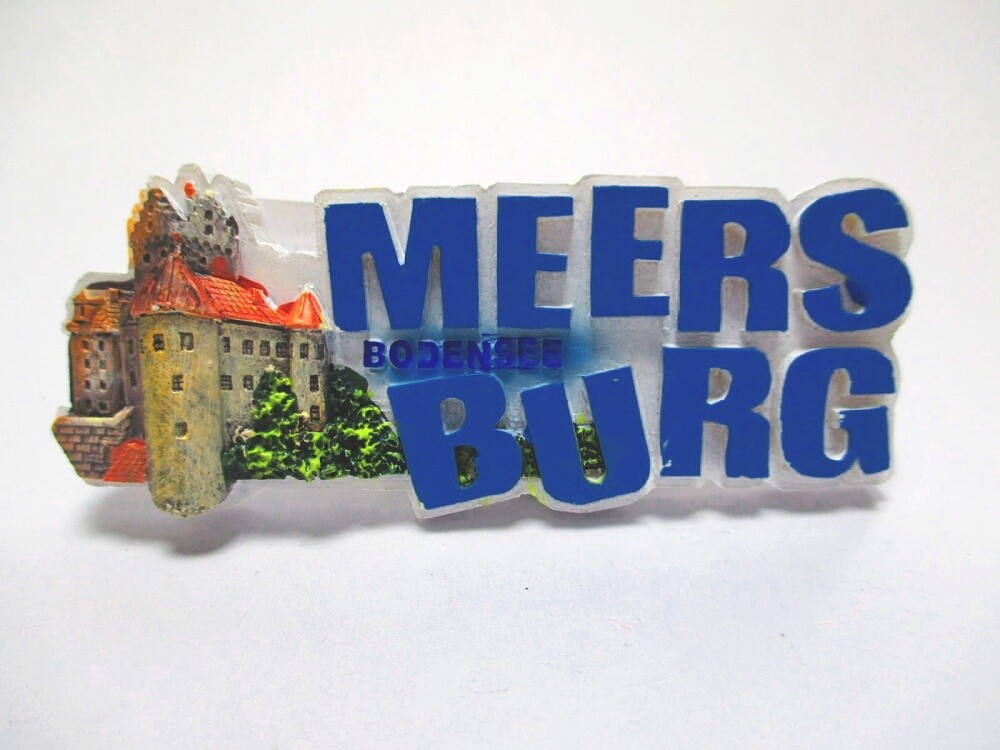 Lake Constance Meersburg magnet letters poly 9.5 cm Germany souvenir (391)