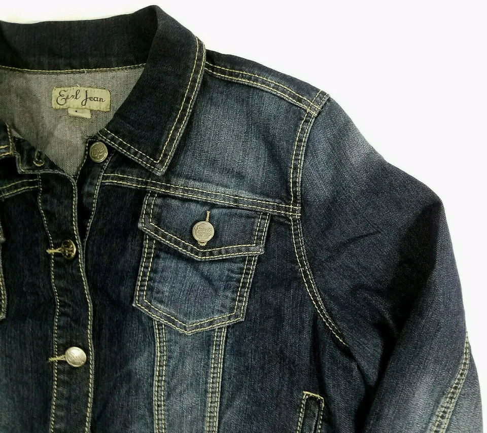 Chaqueta vaquera Earl Jean para mujer azul talla L  Foto 4 de 4