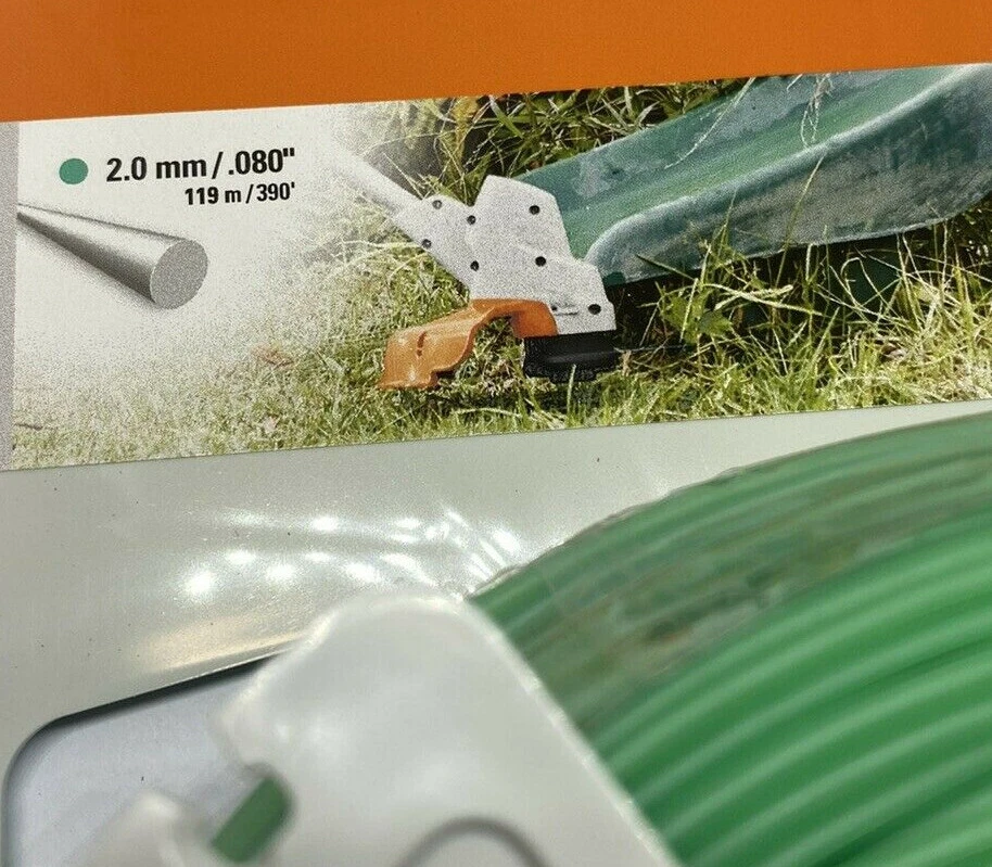 Stihl Green Strimmer Line 0000 930 2337 2.0mm Round Green x 119 Meters Genuine