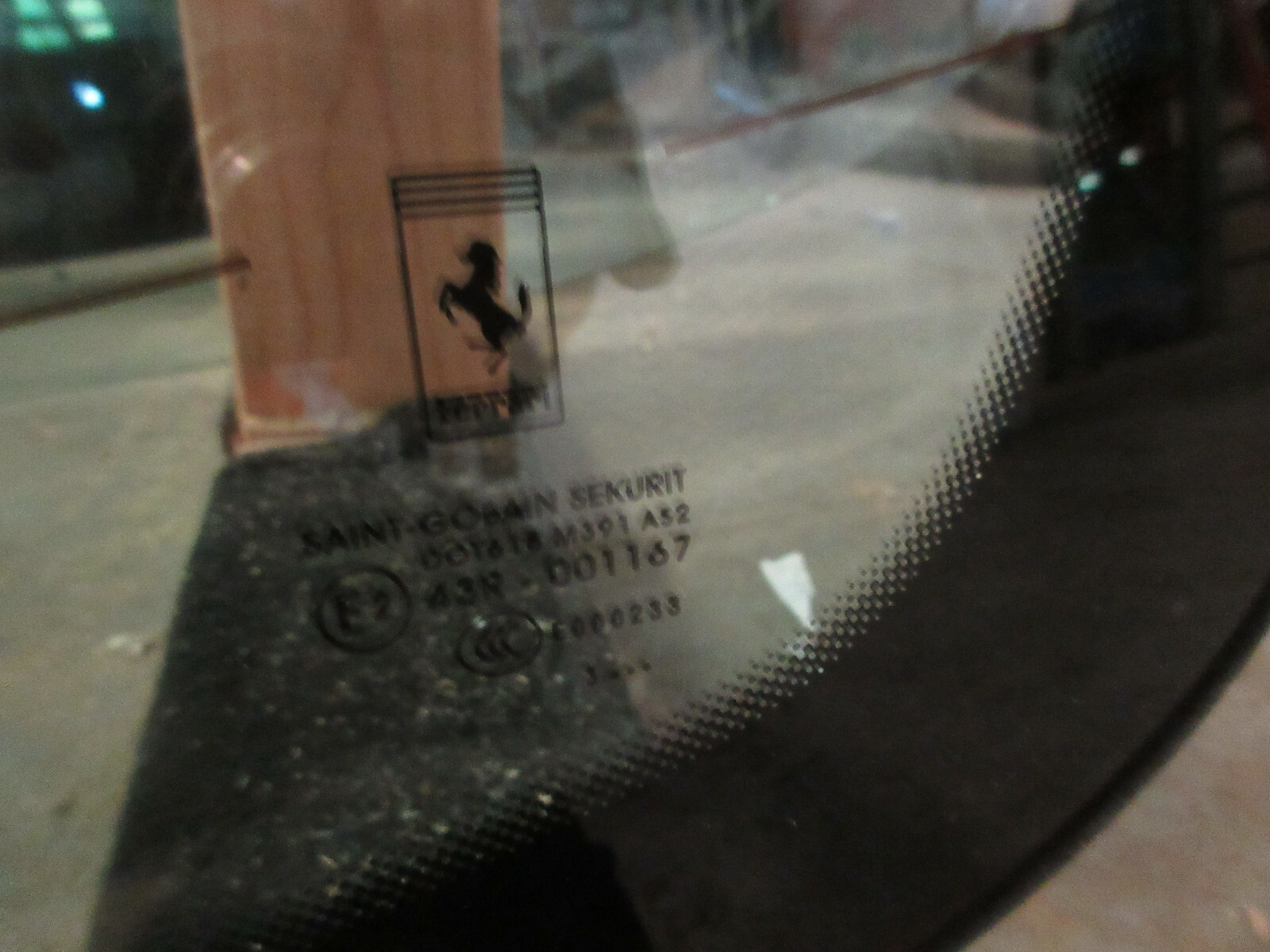 Ferrari F12 Berlinetta Rear Screen / Glass  P/N 84265200