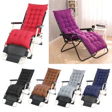 160CM/170CM Replacement Garden Sun Lounger Cushion Recliner Bench Chair Seat Pad