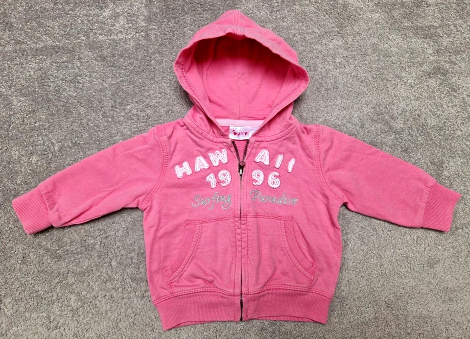 Impidimpi - Mädchen  Reißverschluss  Sweat Jacke - Pink / Rosa - Gr. 62 / 68