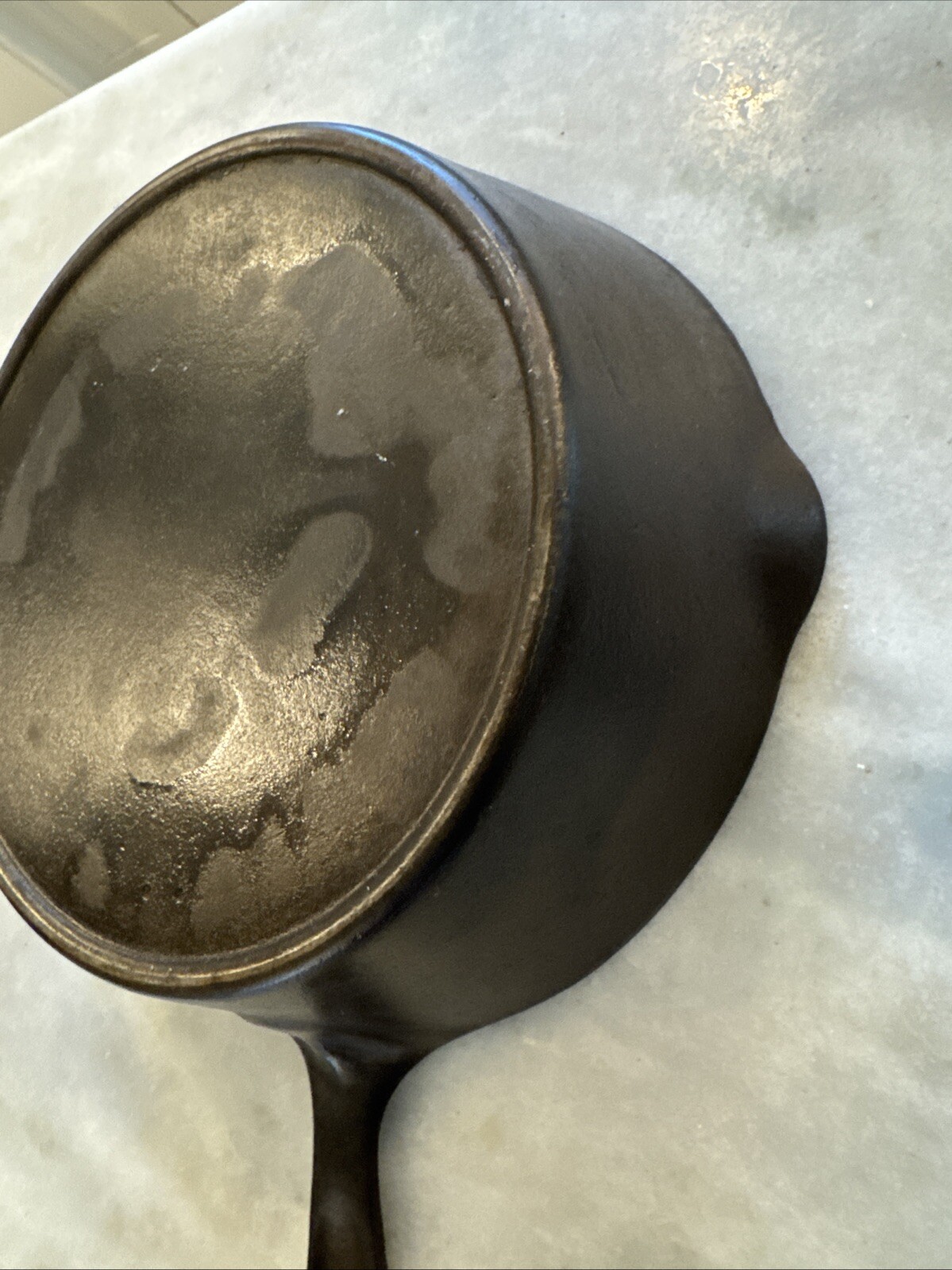 Rare Version Of The Cast Iron Vollrath Lid (Has Vertical Lettering)