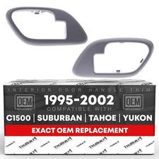 Interior Door Handle Bezel, Left & Right for Chevrolet GMC C&K 1500, 2500, 35...