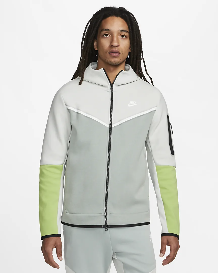nike club hoodie in dusty green