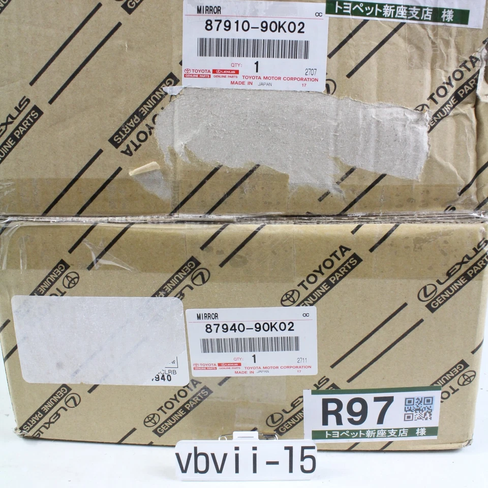 Espejo retrovisor lateral guardabarros delantero genuino Toyota Land Cruiser 70 FJ75 LJ71 HZJ7# BJ7 Foto 2 de 4