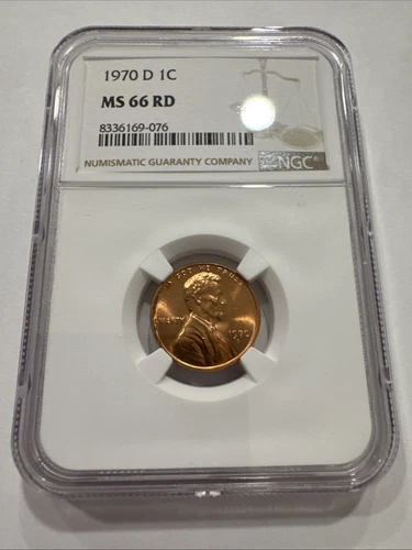 1970 D Lincoln Cent MS66 RD NGC #117 SEE DESCRIPTION