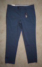 New Mens Express Dress Pants 32 X 30 Blue Extra Slim Wrinkle Resistant Stretch