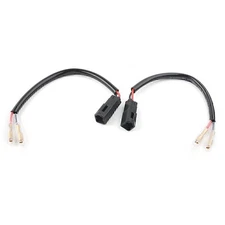 2 Pcs New Turn Signal 2-Wire Connector Harness W/Sleeve For Ducati 848 1098 1198