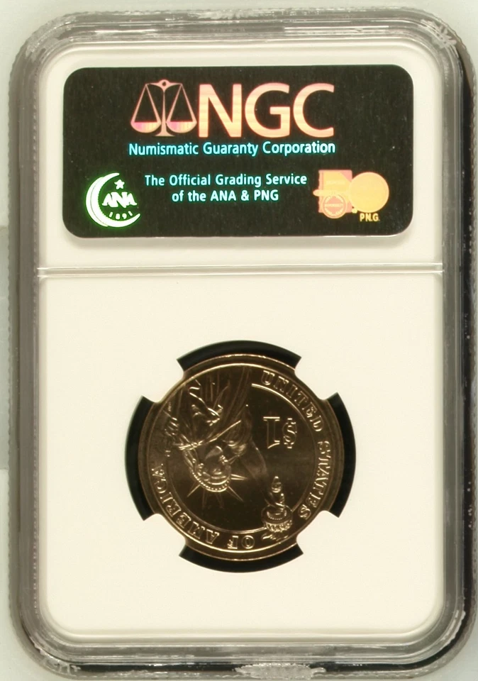 2007 D George Washington SMS Presidential 1$ NGC MS68 Satin Finish *High Grade* - Image 2 of 2