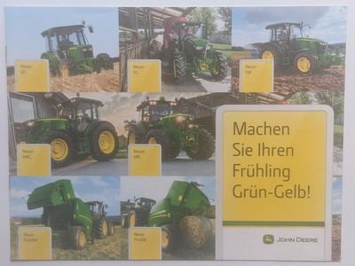 JOHN DEERE 5E 5G 5M 6MC 6RC Traktoren Prospekt 02/2014 Schlepper Bulldog