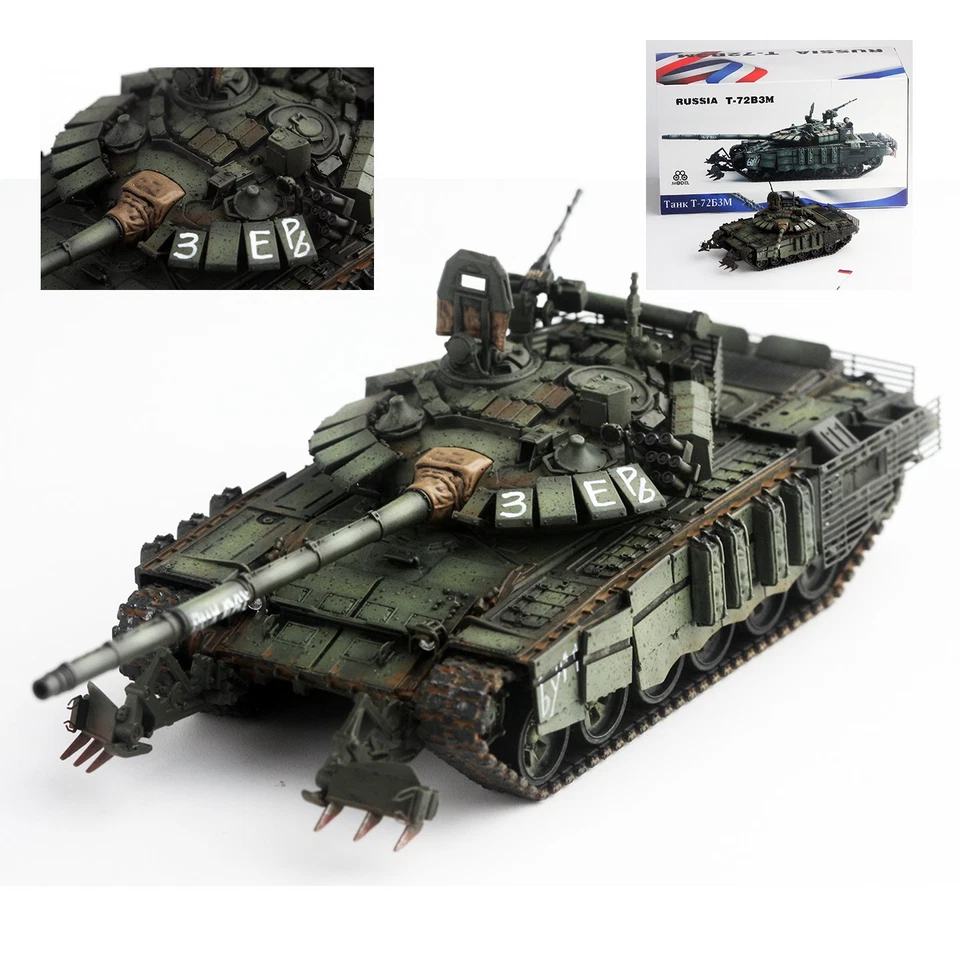 88MODEL 1/72 Russian T-72B3M T72 Tank Model - Image 3 of 4