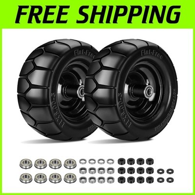 Flat Free Tires for Zero Turn Mower - 11x6.00-5 (2)`