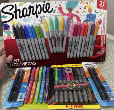 7 PACKS- Sharpie, Paper Mate, BIC & Gel Pens Write Bros., InkJoy