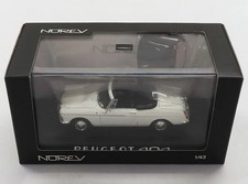 Miniature Car 1/43 Peugeot 404 Cabriolet 1960s Diecast White Highly Detailed