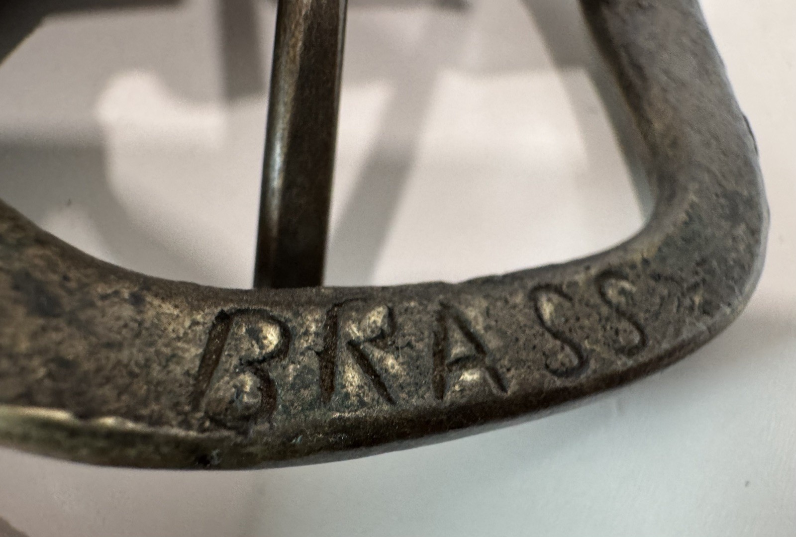 Vintage Leather Ammunition Cartridge Belt  Size 36 Solid Brass Buckle Holds 12