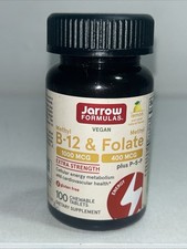 Sealed Jarrow Methyl B-12 & Folate Lemon Flav...