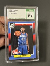 Joel Embiid 2014-15 Panini Donruss The Rookies CSG 9 Mint 76ers RC #3