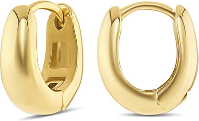 Huggie Creolen für Damen - 14K Gold, Roségold oder versilbert kleine Hoo