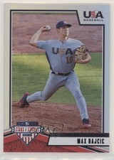 2019 USA Baseball Stars & Stripes Longevity Black US Flag /5 Max Rajcic #43 tj1