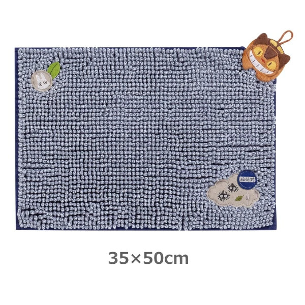 Alfombra de baño Studio Ghibli Totoro Catbus 35x50 cm azul marino microfibra ...