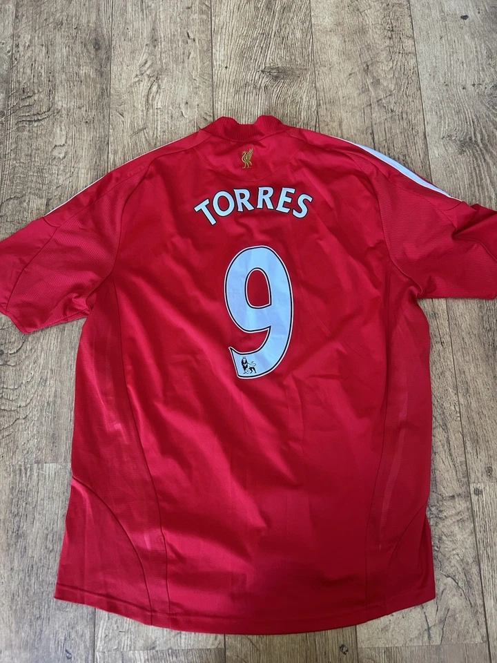 Liverpool Adidas 2008/2010 Home Football Shirt (Torres #9) XL - Image 2 of 4
