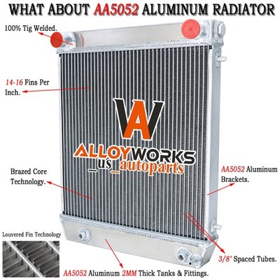 Aluminum 3 Rows Radiator For 1994-1998 Land Rover Discovery Defender 300TDI 2.5L