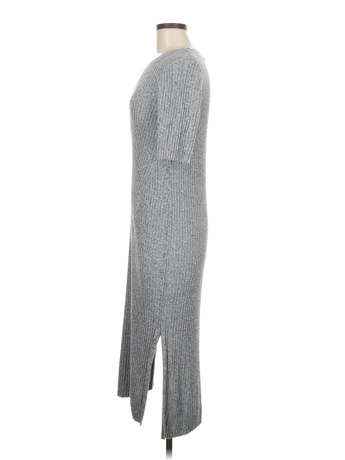 H&M Women Gray Casual Dress M thumbnail 4